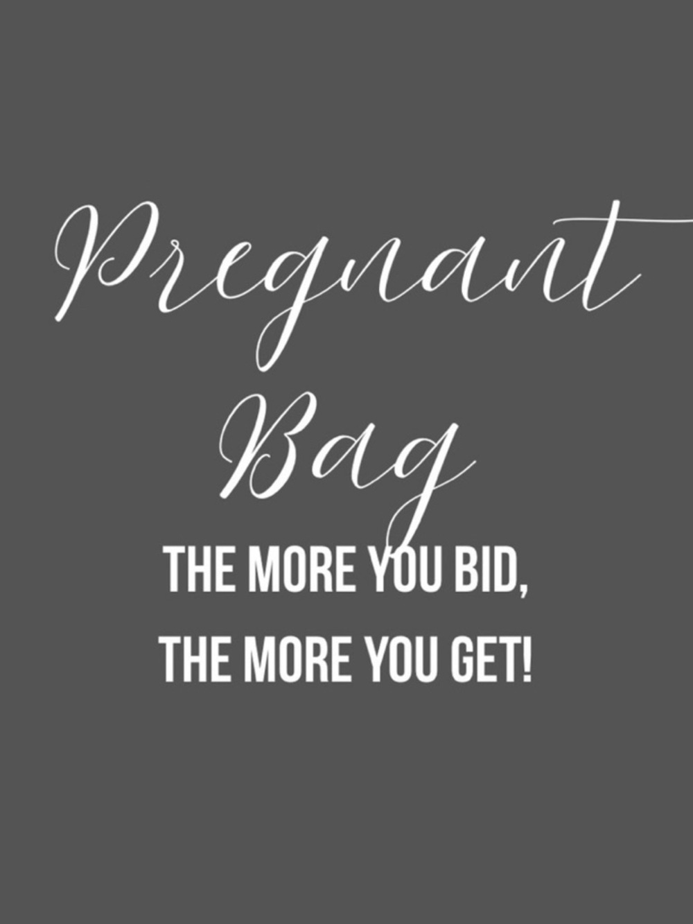 Pregnant Bag